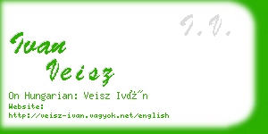 ivan veisz business card